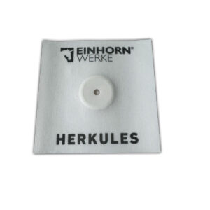Ein weißes Muster von Einhornwerke zeigt das Herkules-Design für kreative Wandgestaltung.