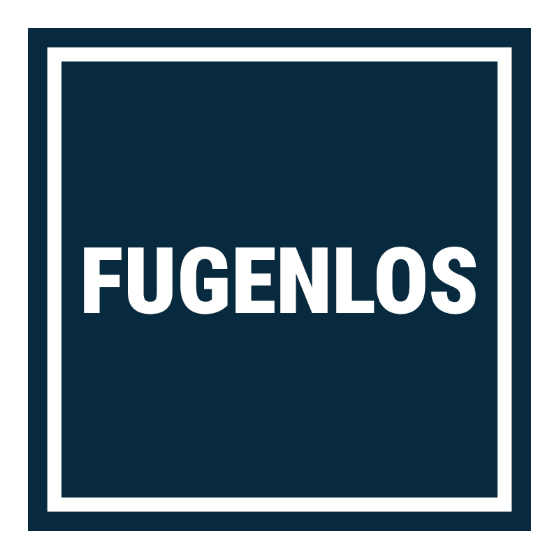 Ein schlichtes Fugenlos-Icon in einem quadratischen Rahmen repräsentiert elegante Wandgestaltung von Einhornwerke.