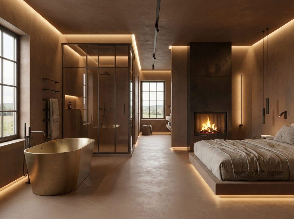 Spachtelboden in einem Hotel, HERKULES im Farbton 0130