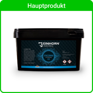 Einhornwerke präsentiert Hauptprodukt10, einen modernen Kalkputz für stilvolle Wand- und Bodengestaltung. | © Einhorn Werke