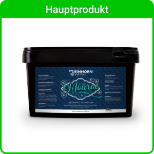 Ein Eimer des Hauptprodukts von Einhorn Werke in Betonoptik für fugenlose Wandgestaltung und Spachteltechnik.